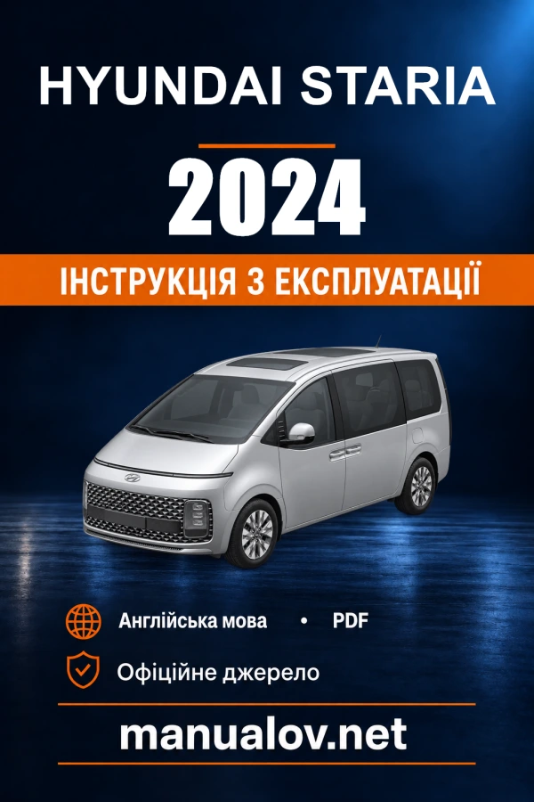 Instrukcja obsługi Hyundai STARIA — 2024