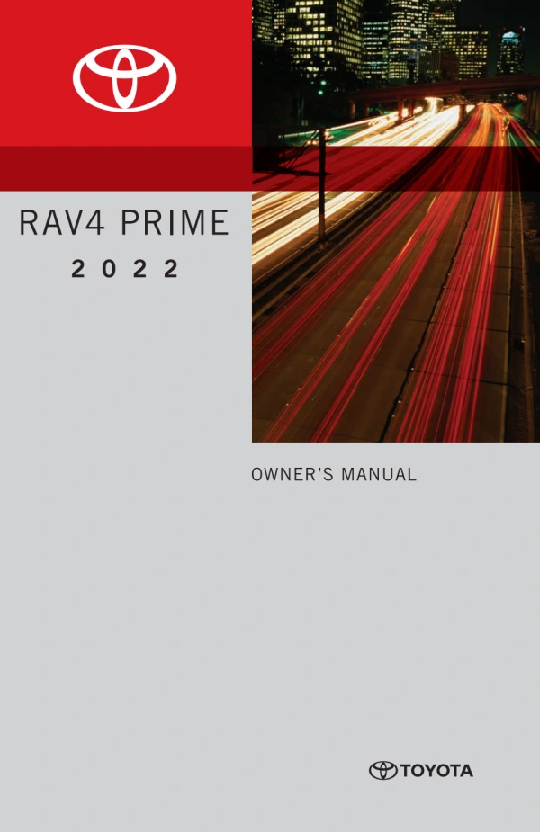 Instrukcja obsługi Toyota RAV4 Prime — 2022