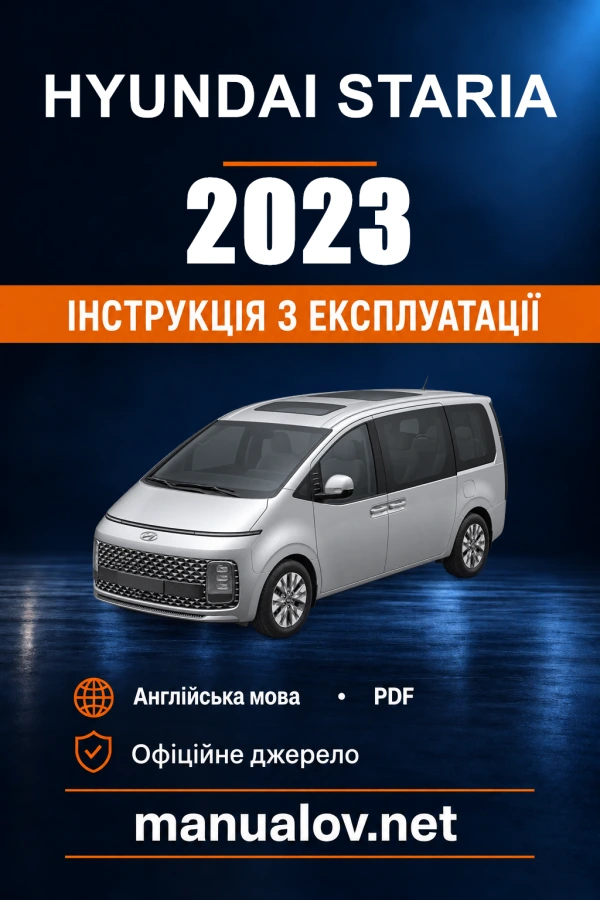 Instrukcja obsługi Hyundai STARIA — 2023