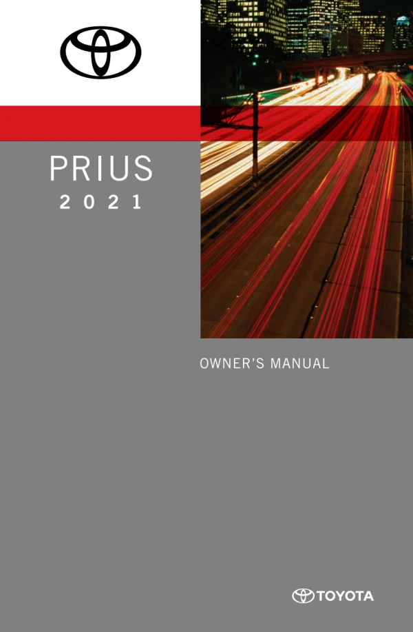 Instrukcja obsługi Toyota Prius — 2021