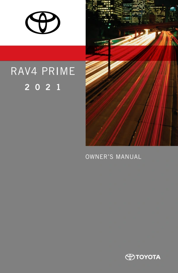 Instrukcja obsługi Toyota RAV4 Prime — 2021
