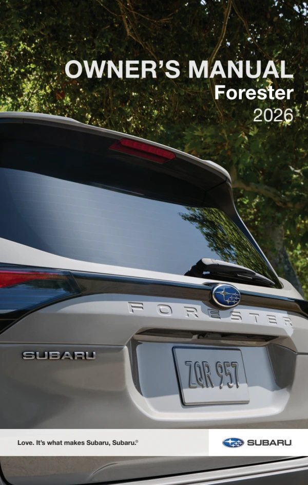 Instrukcja obsługi Subaru Forester — 2026