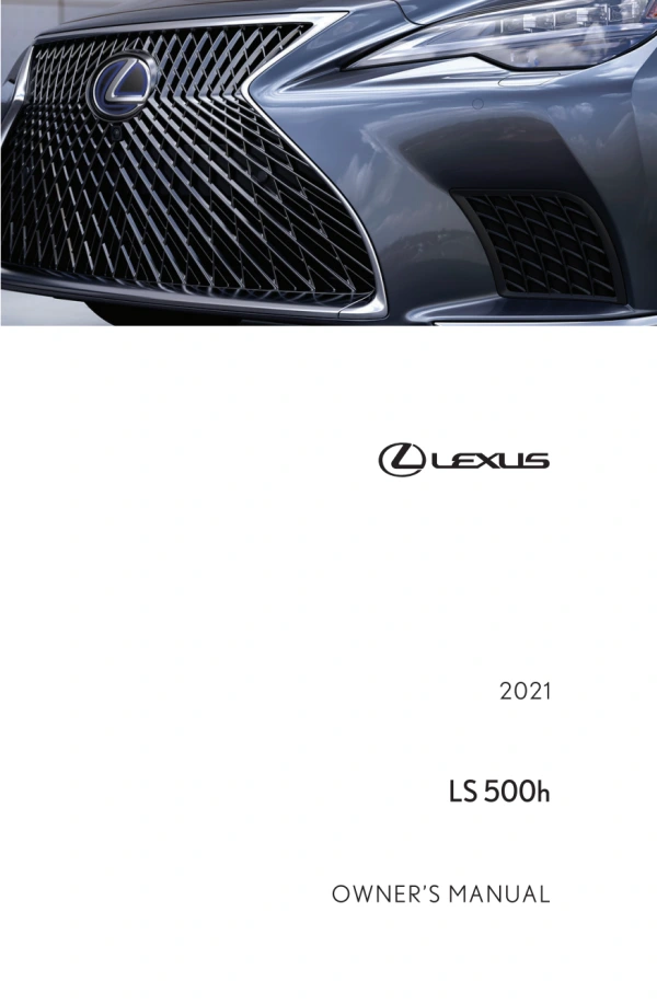 Instrukcja obsługi Lexus LS 500h — 2021