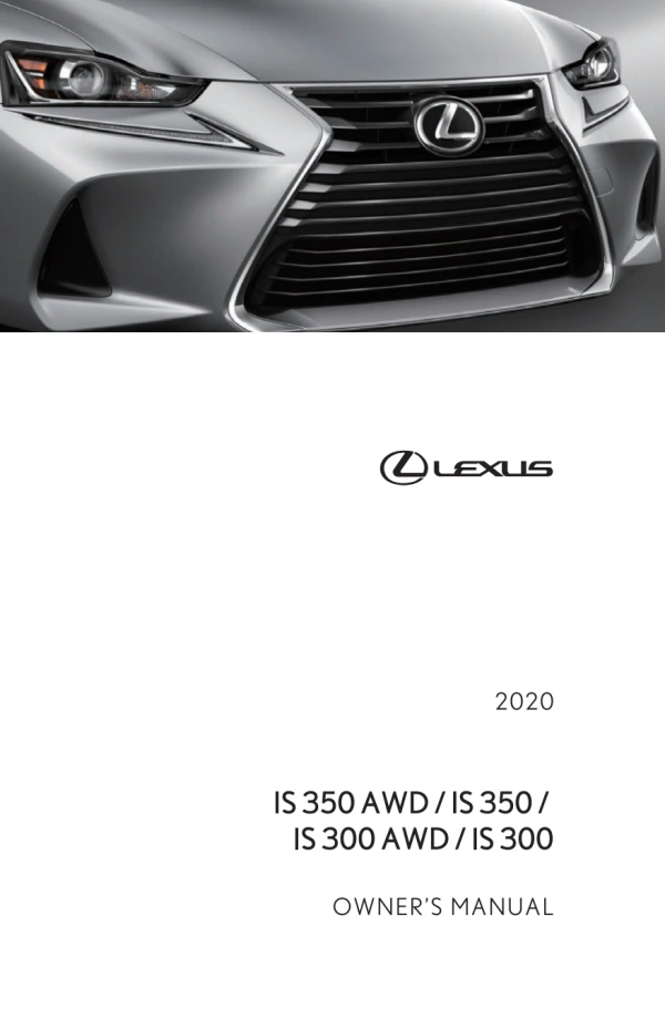Instrukcja obsługi Lexus IS 300 / IS 350 — 2020