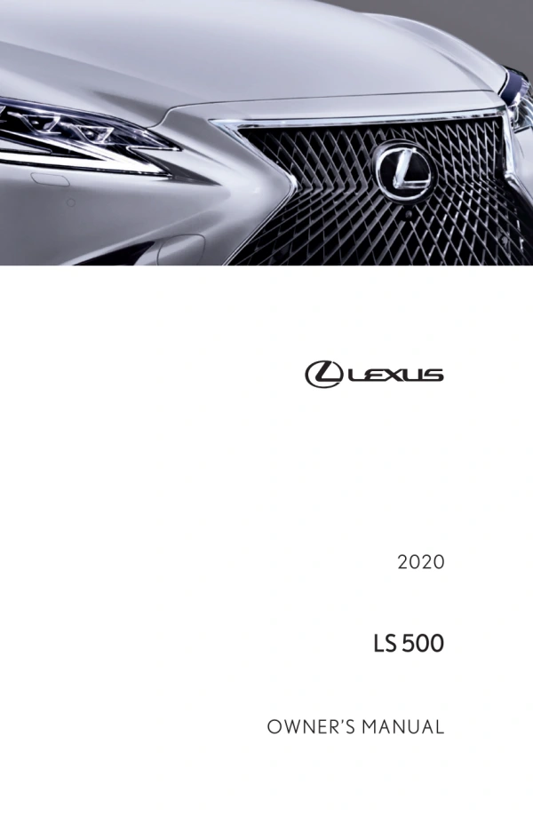 Instrukcja obsługi Lexus LS 500 — 2020