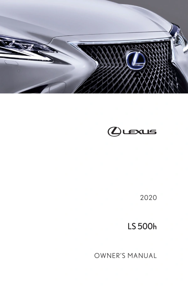Instrukcja obsługi Lexus LS 500h — 2020