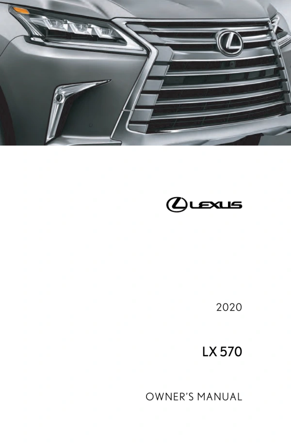 Instrukcja obsługi Lexus LX 570 — 2020