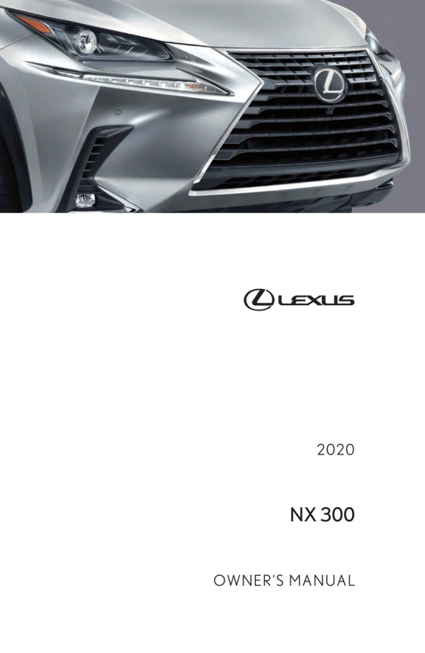Instrukcja obsługi Lexus NX 300 — 2020