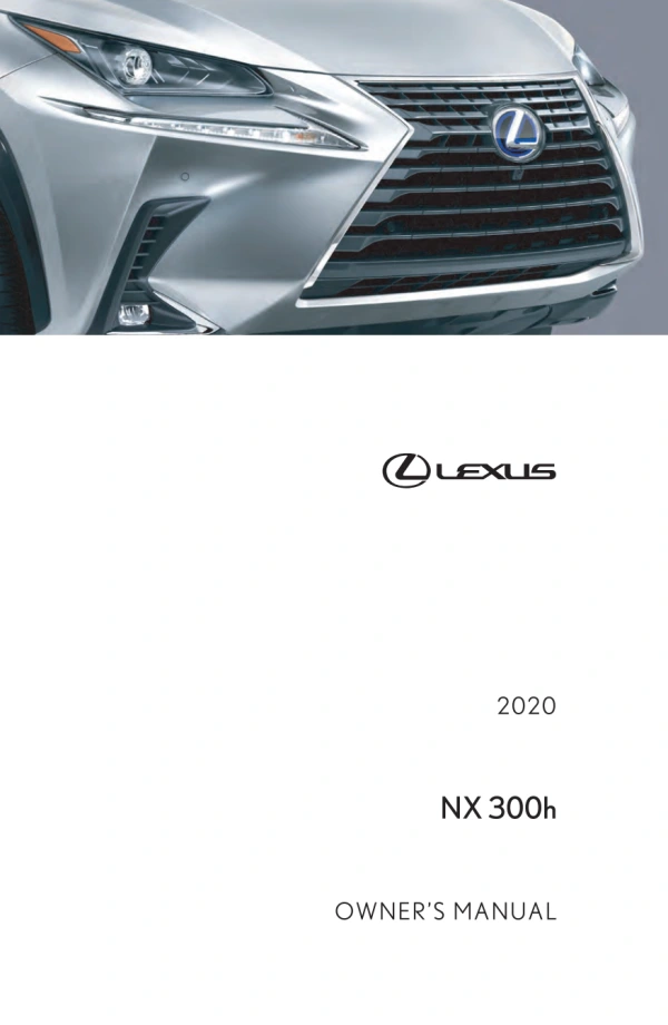 Instrukcja obsługi Lexus NX 300h — 2020