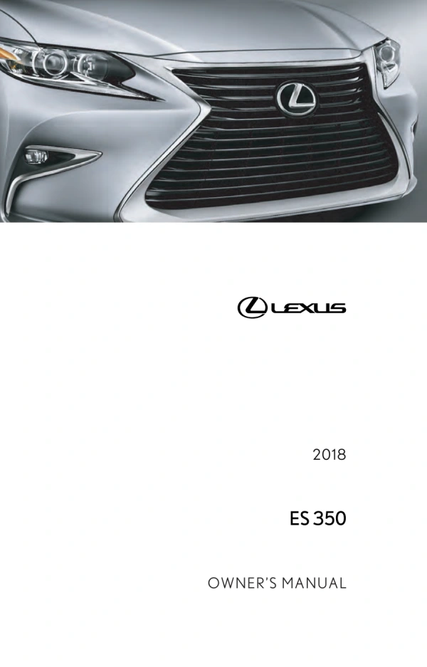 Instrukcja obsługi Lexus ES 350 — 2018