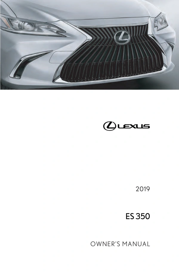 Instrukcja obsługi Lexus ES 350 — 2019