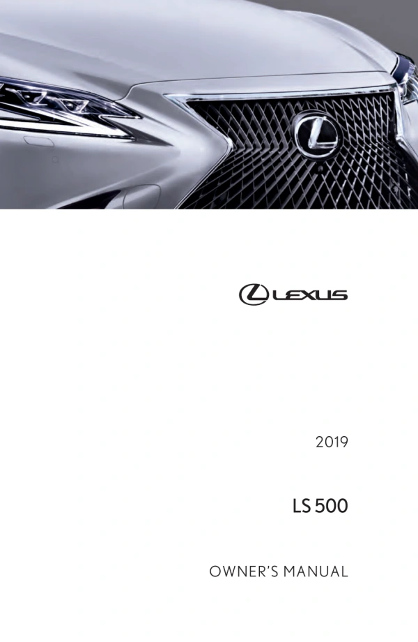 Instrukcja obsługi Lexus LS 500 — 2019