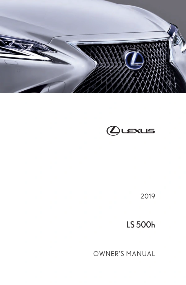 Instrukcja obsługi Lexus LS 500h — 2019