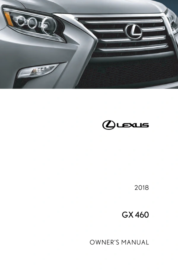 Instrukcja obsługi Lexus GX 460 — 2018