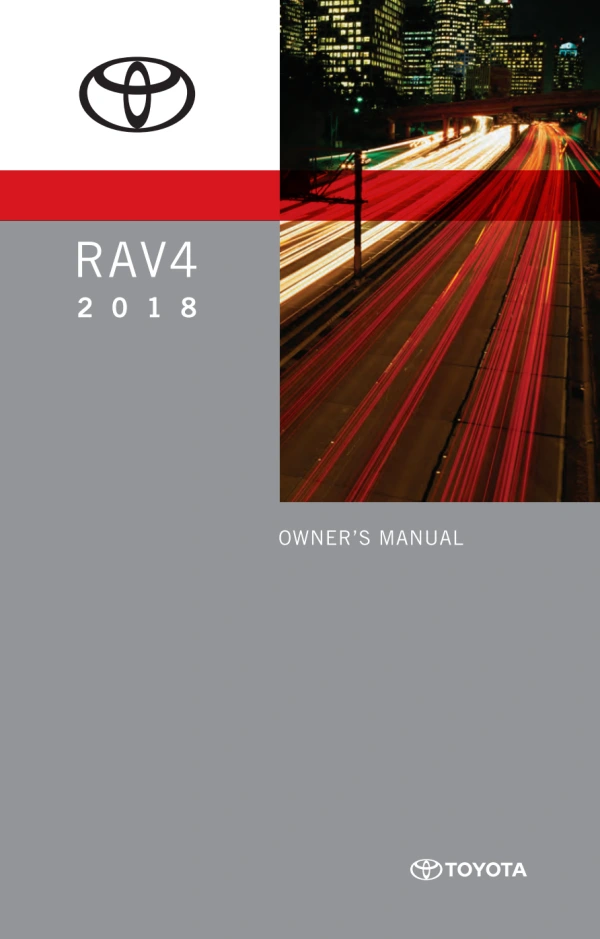 Instrukcja obsługi Toyota RAV4 — 2018