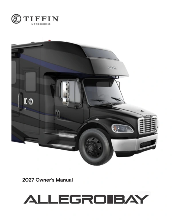 Instrukcja obsługi Tiffin Allegro Bay — 2027
