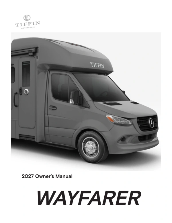 Instrukcja obsługi Tiffin Wayfarer — 2027