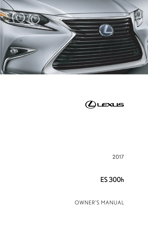 Instrukcja obsługi Lexus ESh — 2017