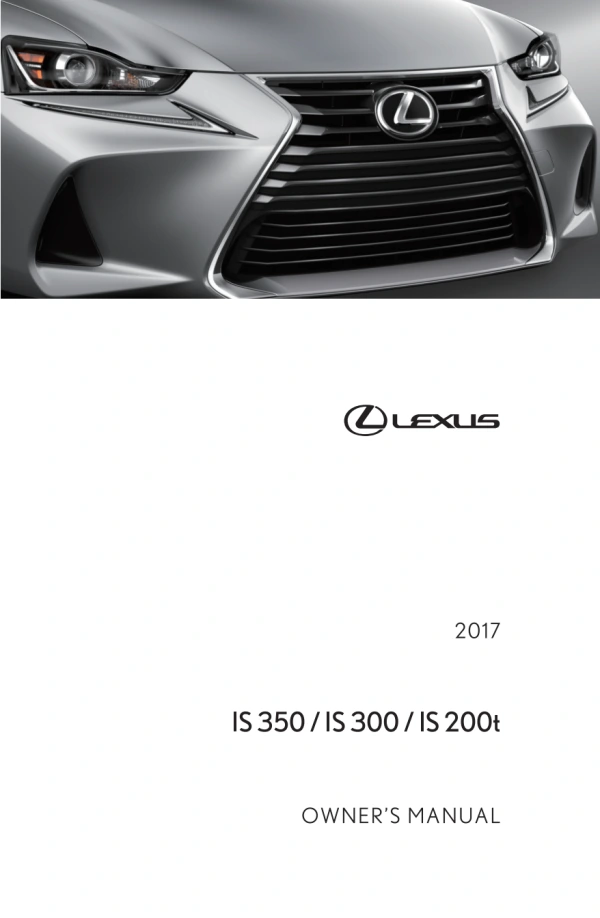 Instrukcja obsługi Lexus IS — 2017