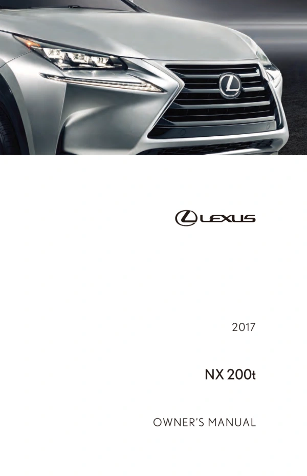 Instrukcja obsługi Lexus NX — 2017