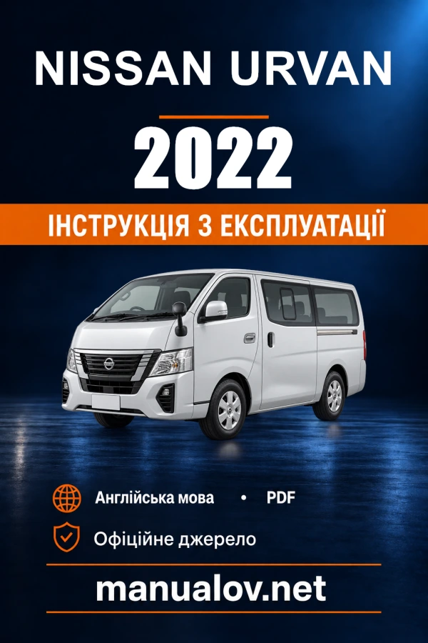 Instrukcja obsługi Nissan Urvan — 2022