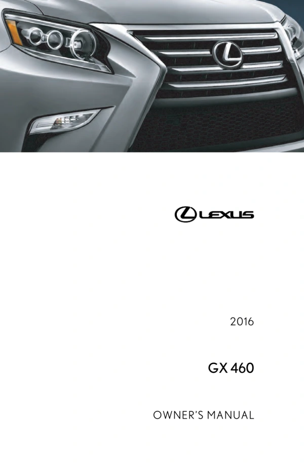 Instrukcja obsługi Lexus GX 460 — 2016