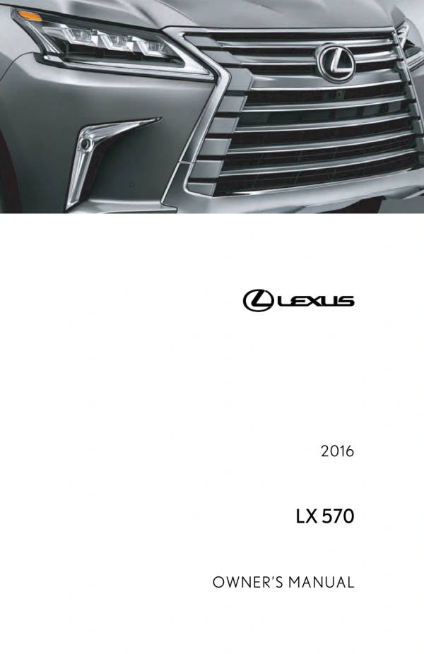 Instrukcja obsługi Lexus LX 570 — 2016