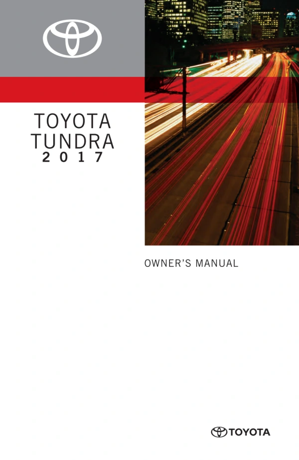 Instrukcja obsługi Toyota Tundra — 2017