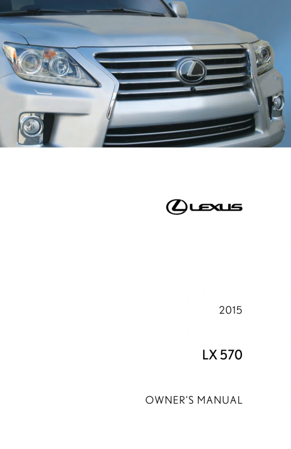Instrukcja obsługi Lexus LX 570 — 2015