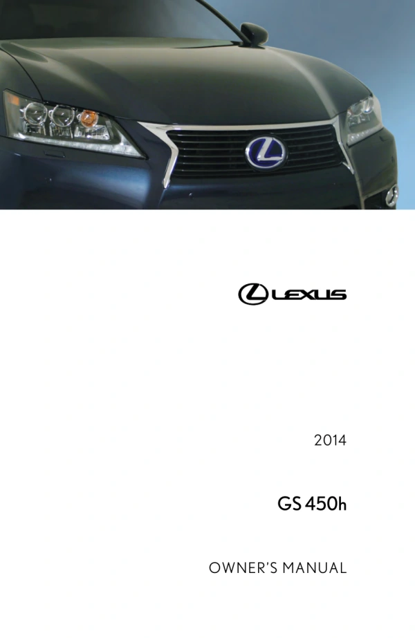 Instrukcja obsługi Lexus GS 450h — 2014
