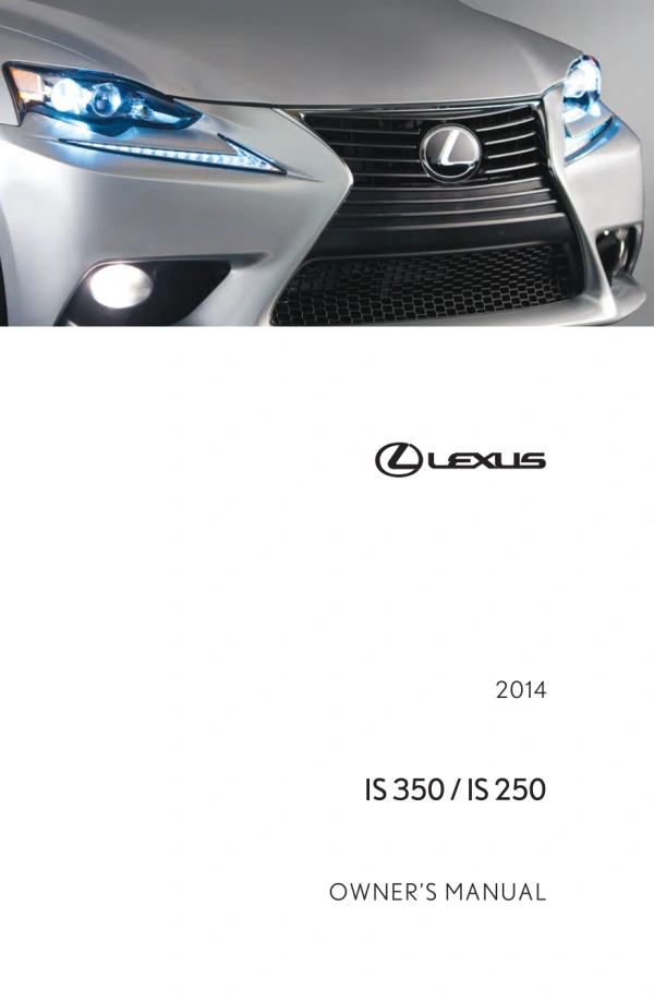 Instrukcja obsługi Lexus IS 350 / IS 250 — 2014