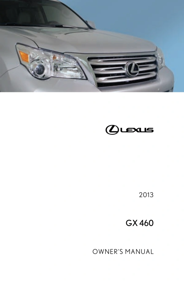 Instrukcja obsługi Lexus GX 460 — 2013