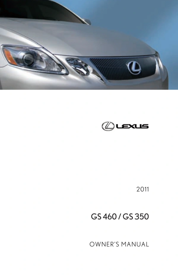 Instrukcja obsługi Lexus GS — 2011