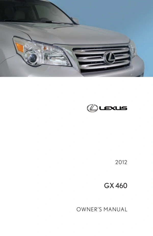 Instrukcja obsługi Lexus GX — 2012