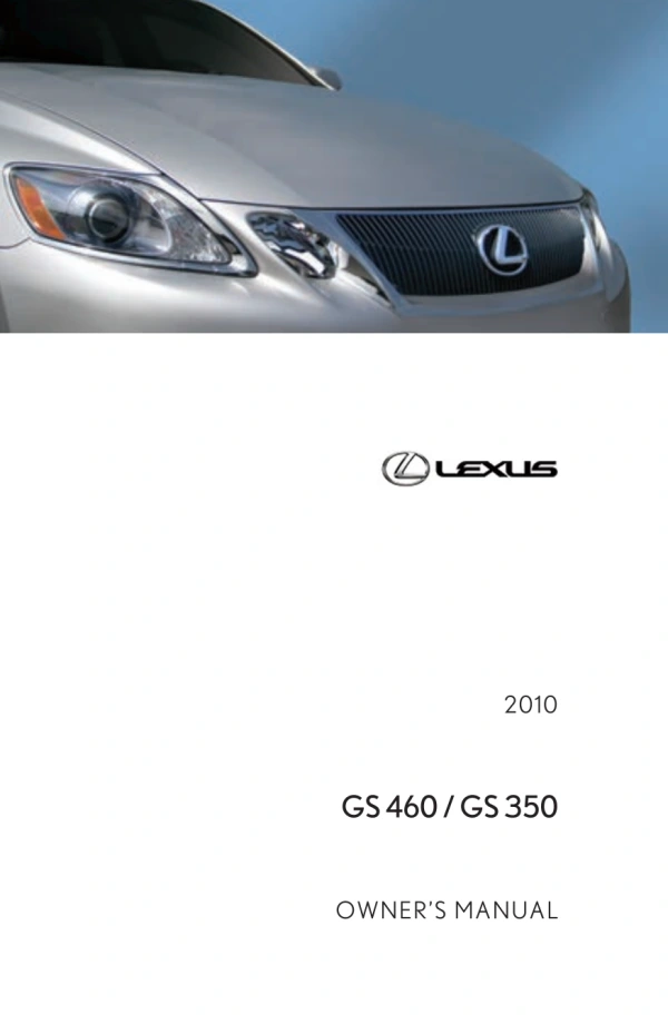 Instrukcja obsługi Lexus GS — 2010