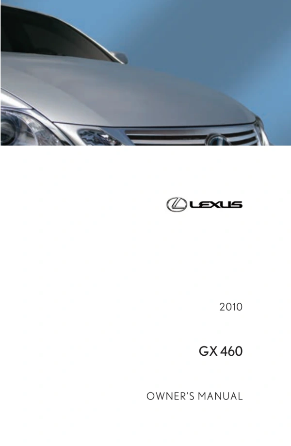 Instrukcja obsługi Lexus GX — 2010