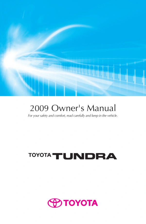 Instrukcja obsługi Toyota Tundra — 2009