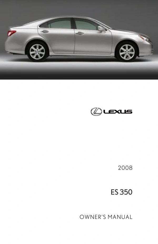 Instrukcja obsługi Lexus ES — 2008