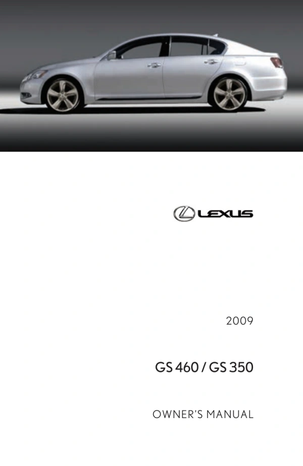 Instrukcja obsługi Lexus GS — 2009