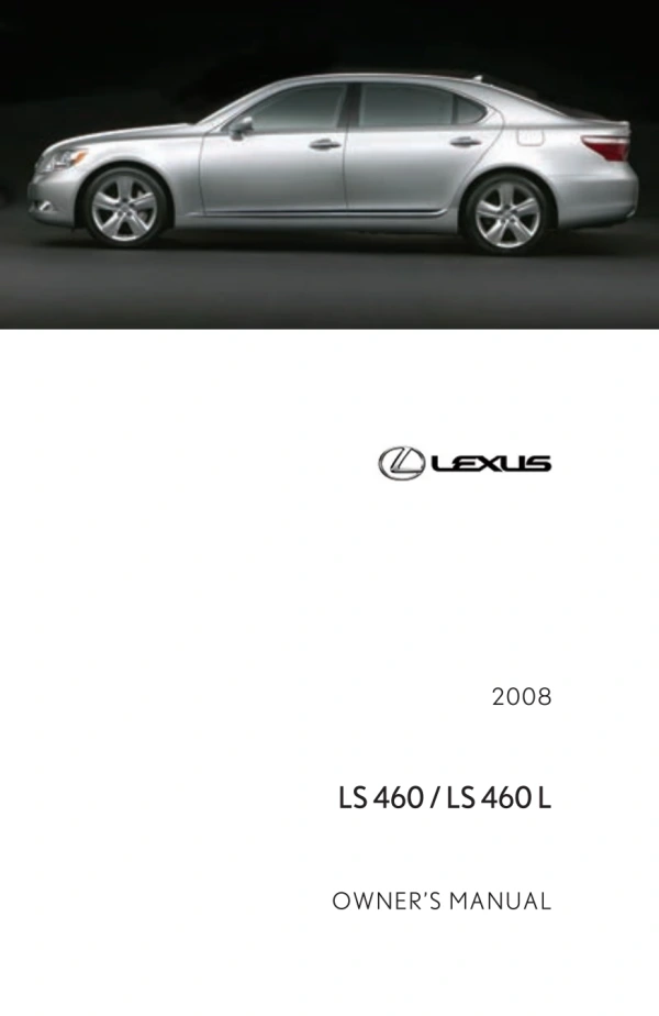 Instrukcja obsługi Lexus LS — 2008