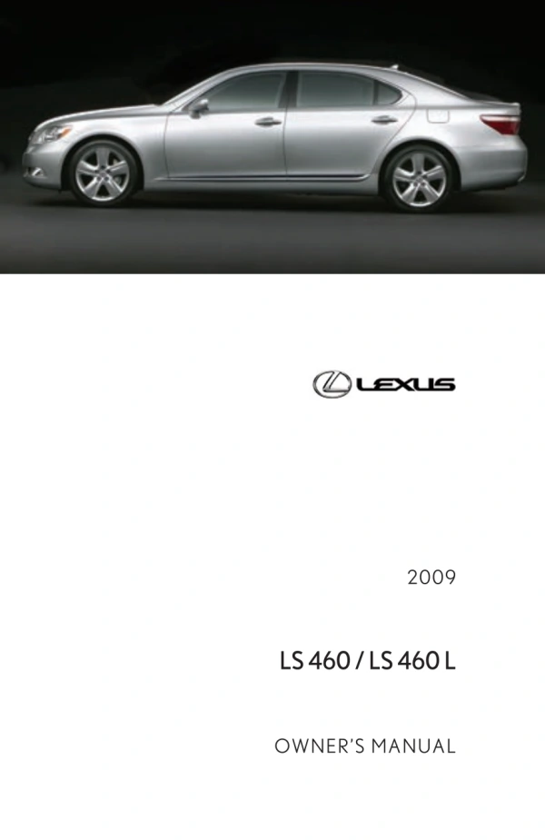 Instrukcja obsługi Lexus LS — 2009