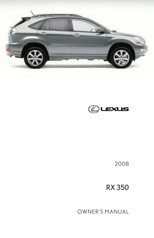 Instrukcja obsługi Lexus RX — 2008
