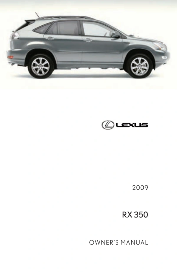 Instrukcja obsługi Lexus RX — 2009