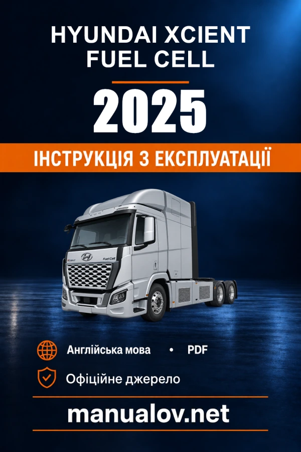 Instrukcja obsługi Hyundai XCIENT FUEL CELL — 2025