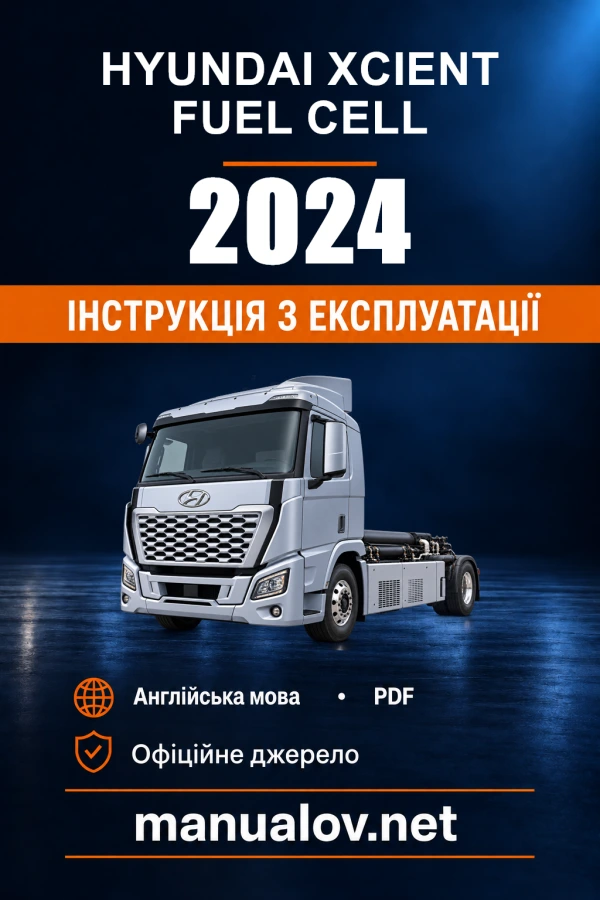 Instrukcja obsługi Hyundai Xcient Fuel Cell — 2024