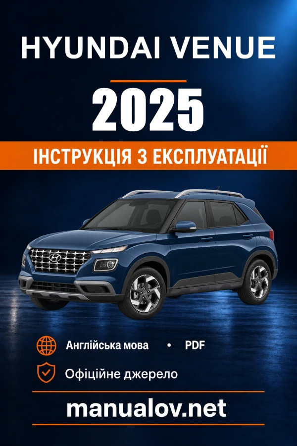 Instrukcja obsługi Hyundai Venue — 2025