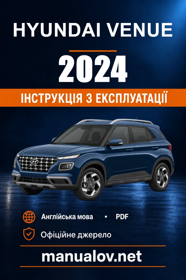 Instrukcja obsługi Hyundai Venue — 2024