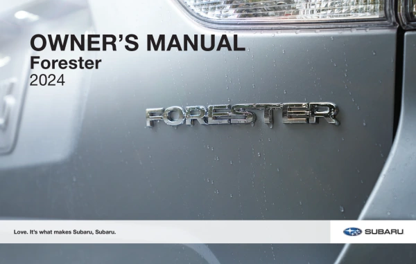 Instrukcja obsługi Subaru Forester — 2024