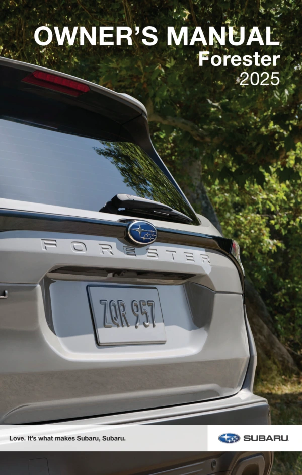 Instrukcja obsługi Subaru Forester — 2025