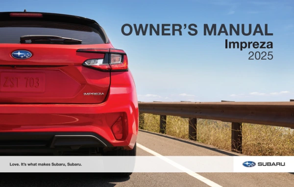 Instrukcja obsługi Subaru Impreza — 2025